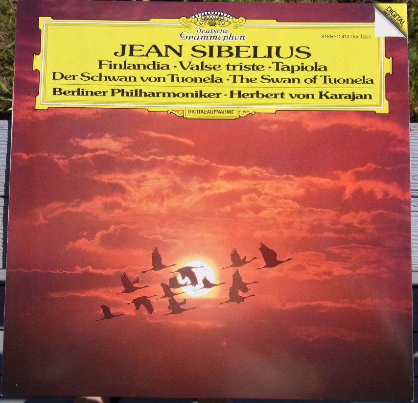 Herbert Von Karajan / Berlyn Philharmoniker - Sibelius : Finlandia, Valse Triste, Tapiola, Der Schwan Von Tuonela - DEUTSCHE GRAMMOPHON 413-755-1