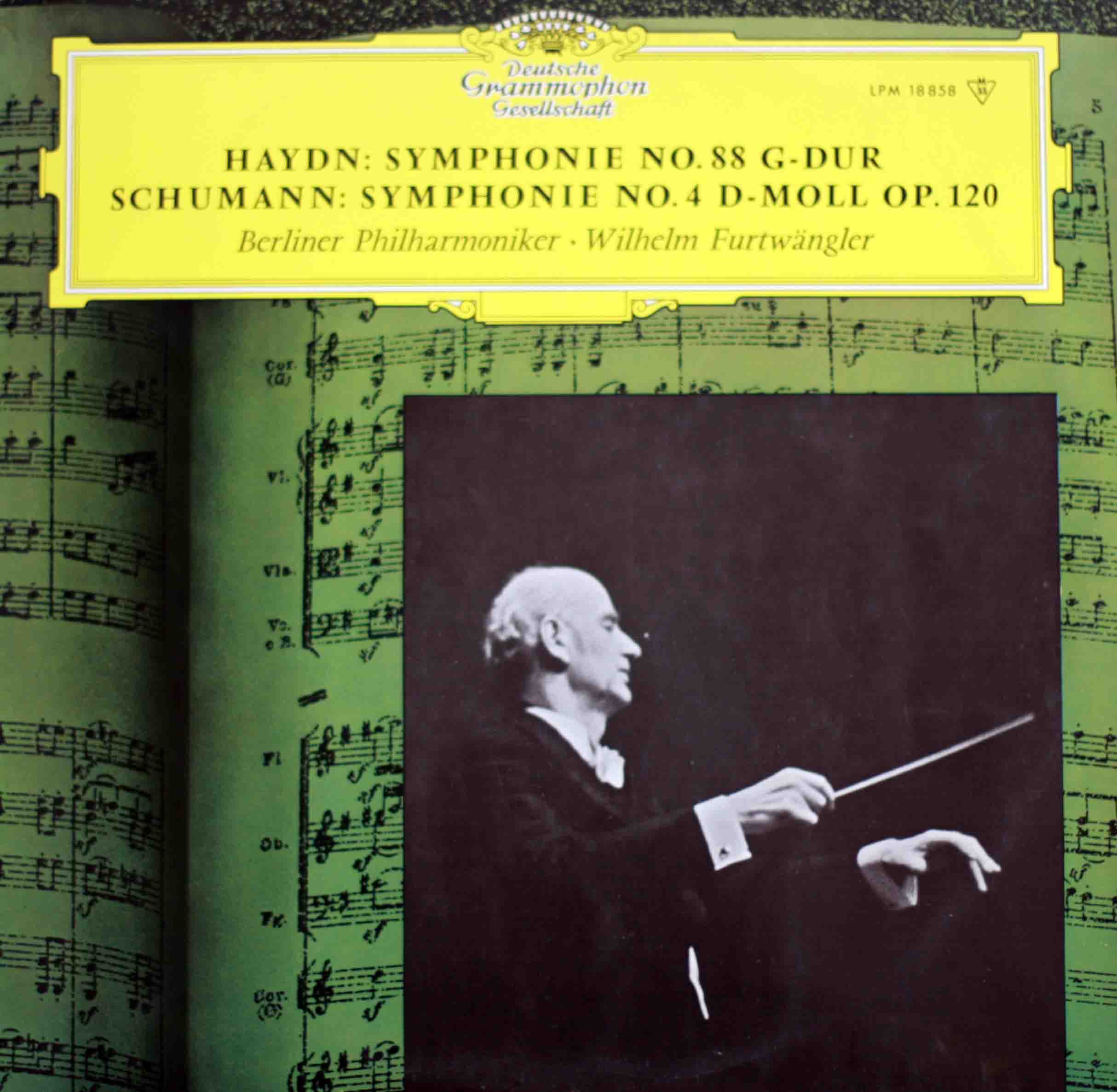 DEUTSCHE GRAMMOPHON LPM 18858 - FURTWÄNGLER / Berliner Philharmoniker - HAYDN: Symphony No.88, SCHUMANN: Symphony No.4